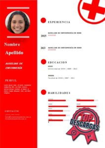 Colección de CV Sin pagar Auxiliar de enfermería