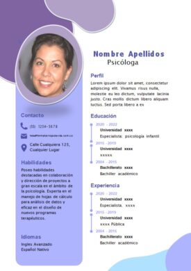 Descarga gratis hoja de vida para psicólogos en Colombia