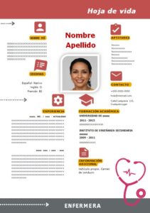 Muestra de CV Moderno Enfermero