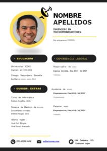 Hoja Profesional Instantáneo Ingeniero de telecomunicaciones