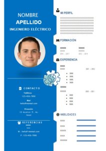 Hoja Profesional Rápido Ingeniero eléctrico