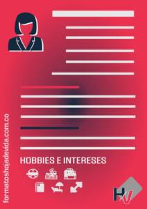 Hoja de Vida Versión digital Contenido - Hobbies e intereses